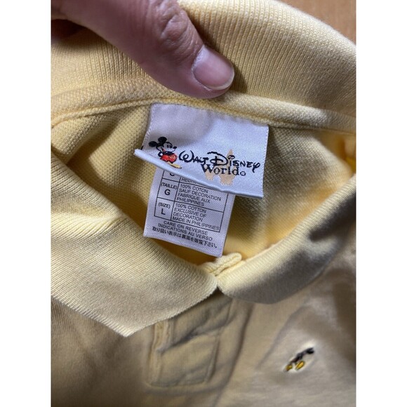 VTG Walt Disney World Polo Shirt Embroidered Mickey Mouse 90s SZ L 24pit2pit - Picture 4 of 8